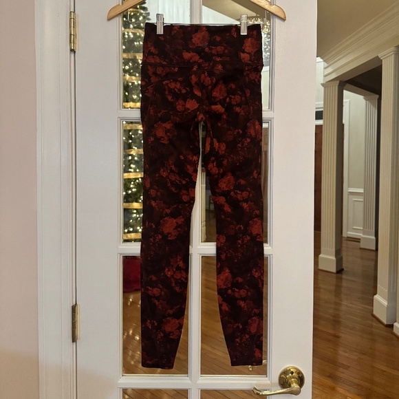 RAINIER HIGH RISE LEGGING TIGHT, SIZE XXS, RED/ORANGE FLORAL - Picture 2 of 2